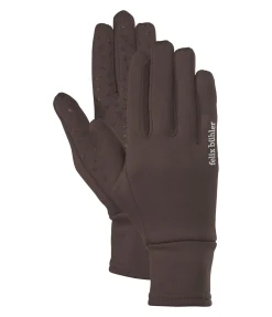 Felix Bühler Gants d'hiver en polaire Nonslip marron foncé Discount