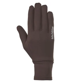 Felix Bühler Gants d'hiver en polaire Nonslip marron foncé Discount