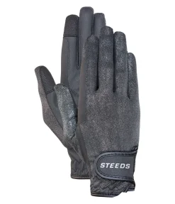 STEEDS Gants d'équitation Glitter noir Hot