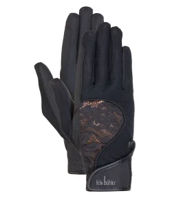 Felix Bühler Gants d'équitation Lace noir Outlet