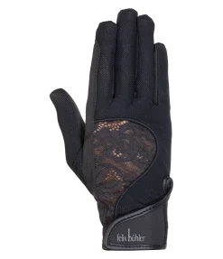 Felix Bühler Gants d'équitation Lace noir Outlet