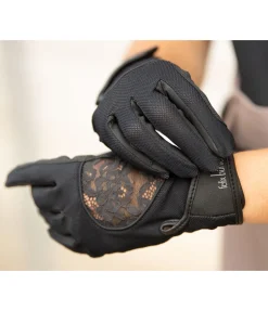 Felix Bühler Gants d'équitation Lace noir Outlet
