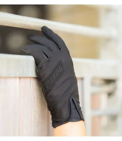 STEEDS Gants d'équitation Laki noir Outlet