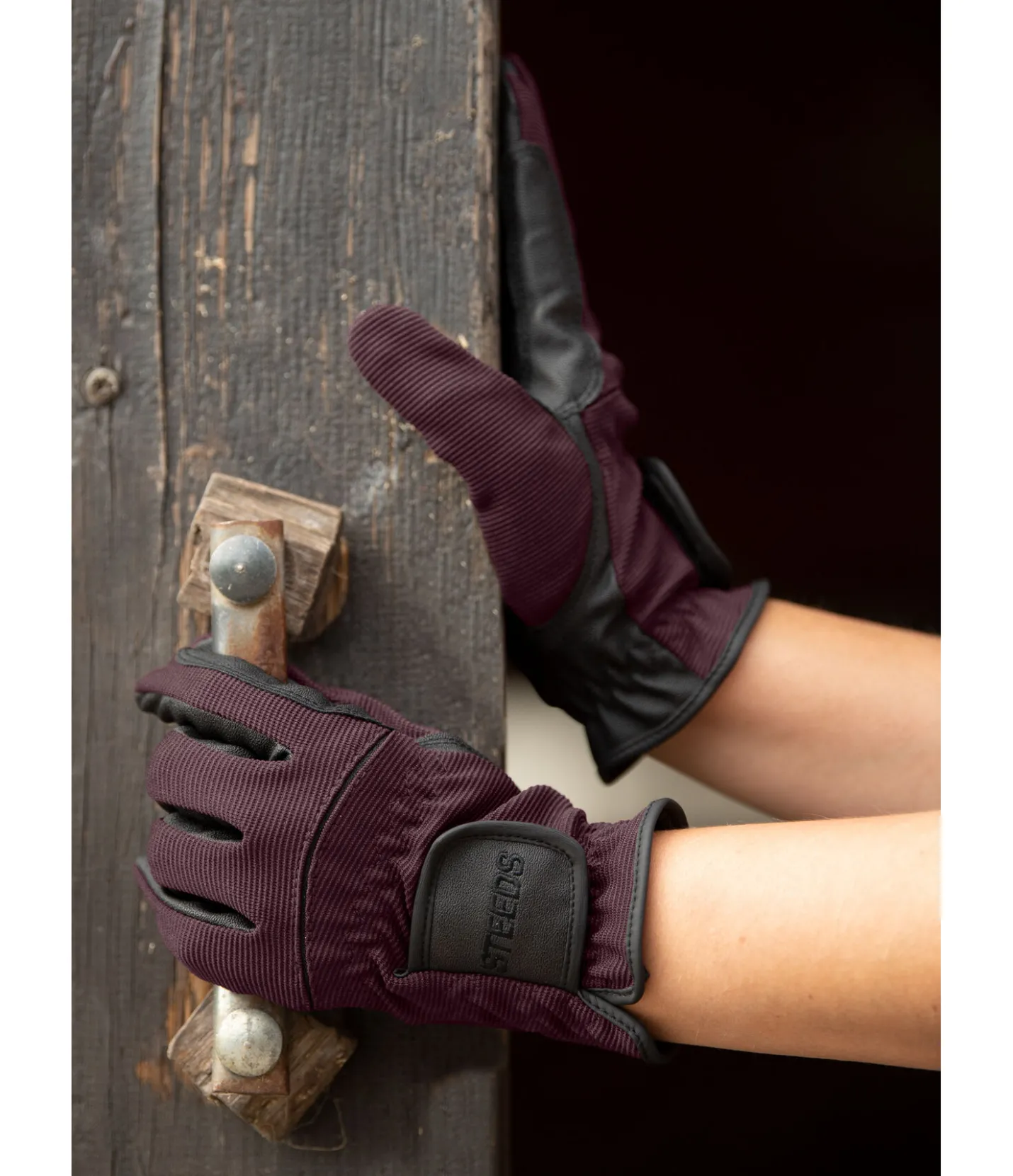 STEEDS Gants d'équitation Newport vignoble Clearance