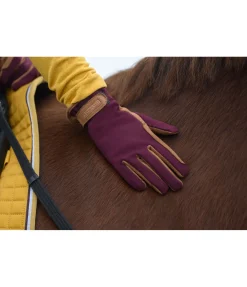 Felix Bühler Gants d'équitation d'hiver Zermatt acajou Clearance