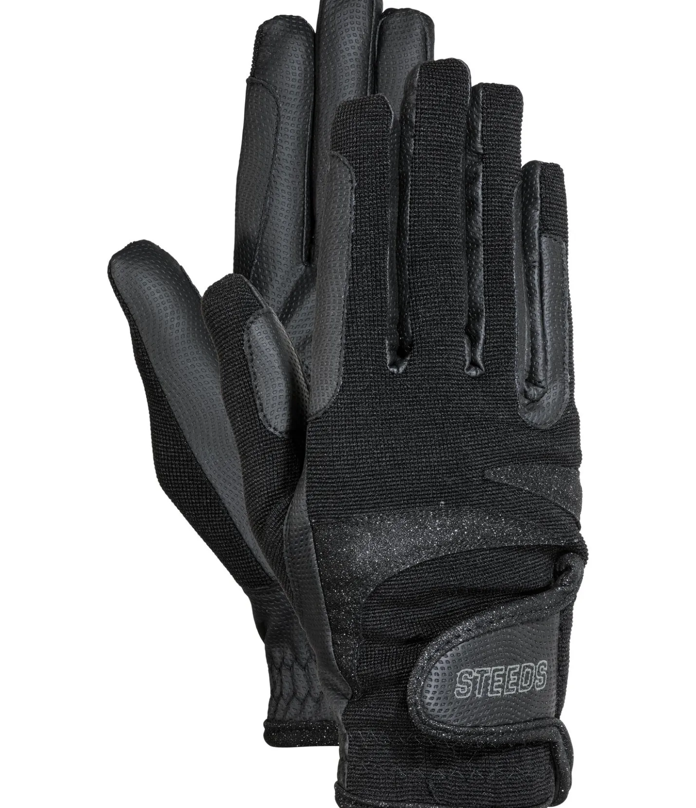 STEEDS Gants d'équitation d'hiver Pitztal noir Hot