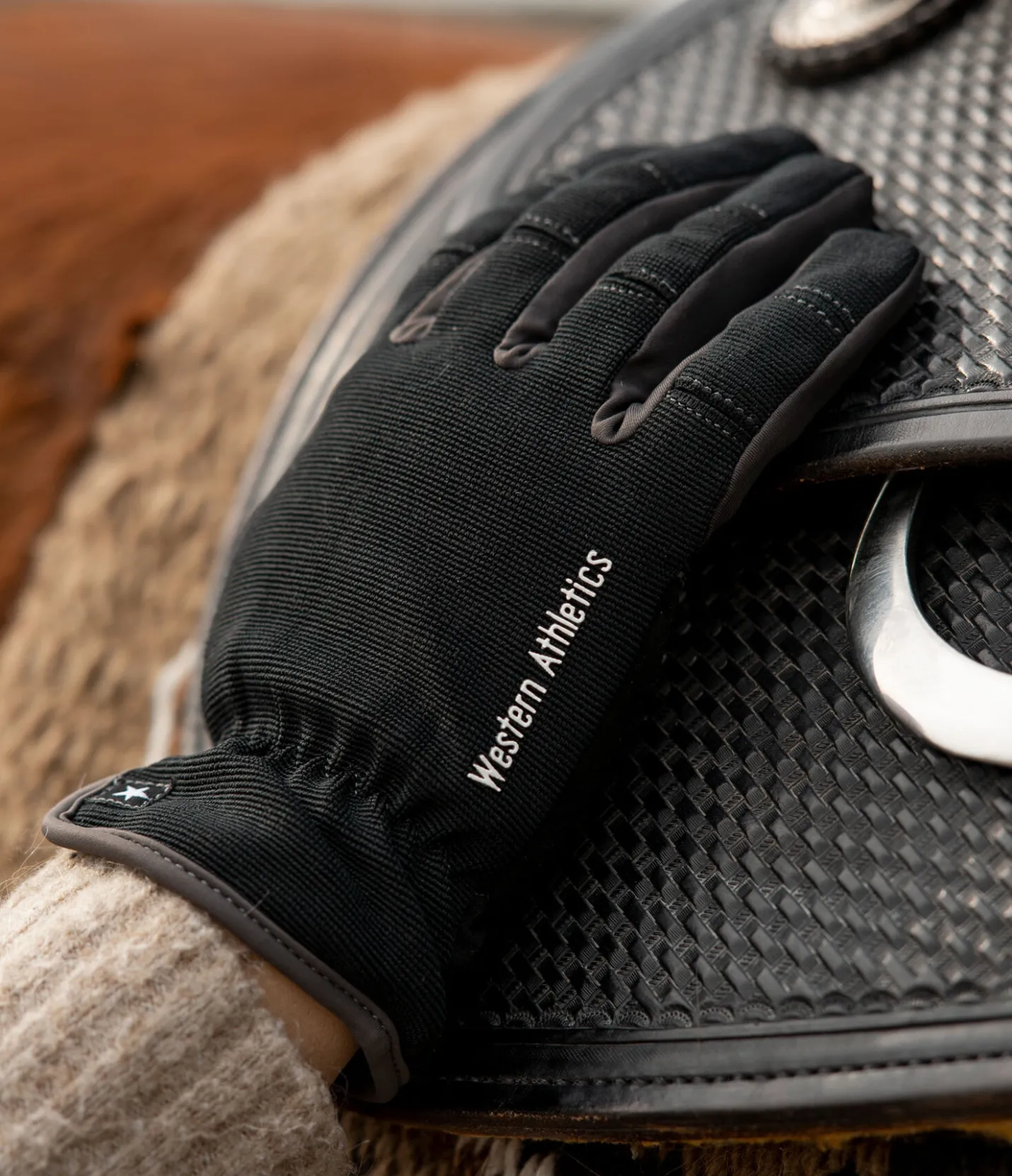 STONEDEEK Gants d'équitation d'hiver Omeo noir Hot