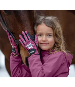STEEDS Gants d'équitation d'hiver enfant Unicorn mauve Online