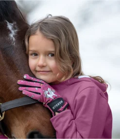 STEEDS Gants d'équitation d'hiver enfant Unicorn mauve Online
