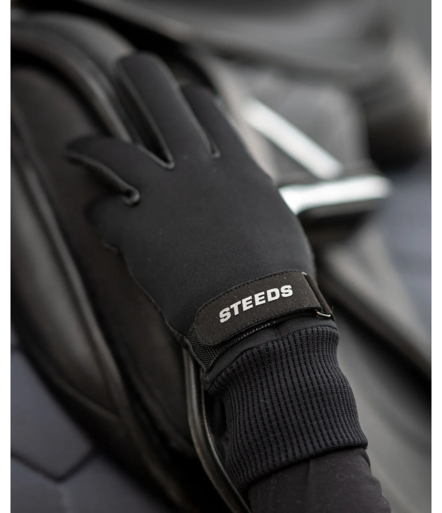 STEEDS Gants d'équitation d'hiver softshell Gerlos noir Clearance