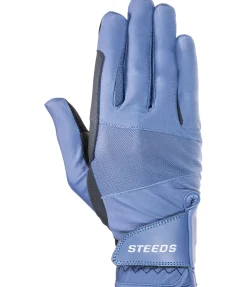 STEEDS Gants d'équitation d'été Mesh bleu dauphin Clearance
