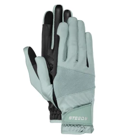 STEEDS Gants d'équitation d'été Mesh menthe poivrée