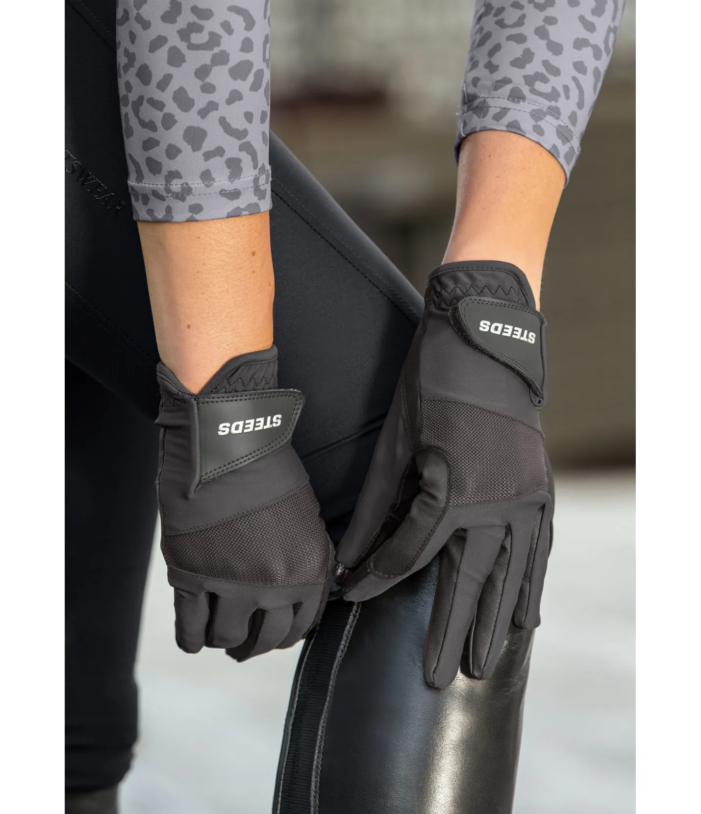 STEEDS Gants d'équitation d'été Mesh carbone Best