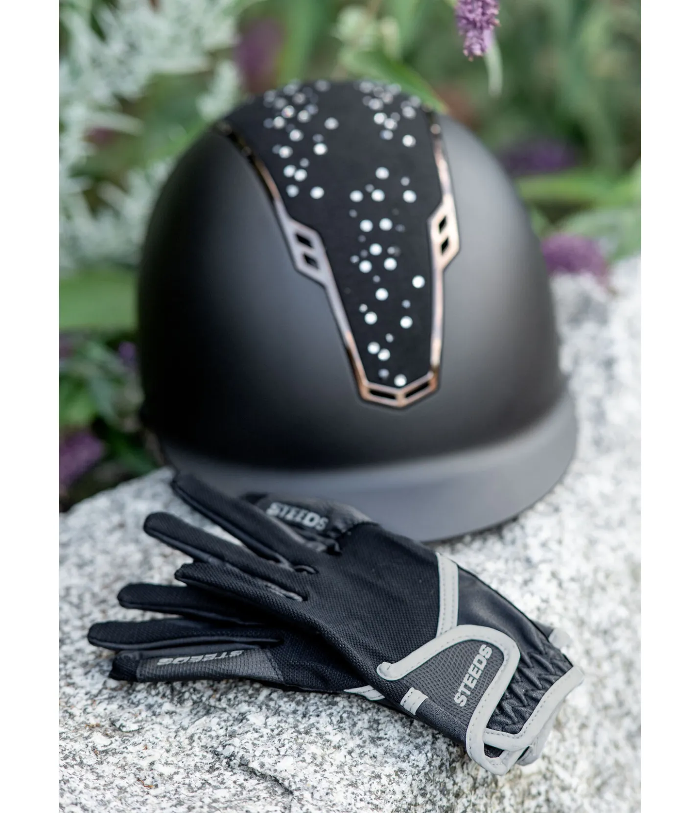 STEEDS Gants d'équitation d'été Hallein noir Clearance