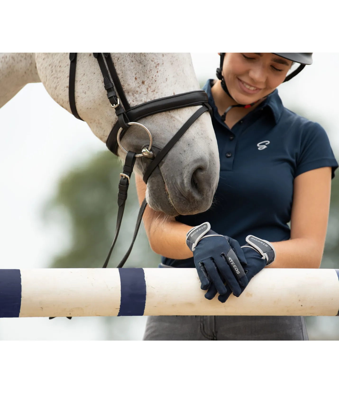 STEEDS Gants d'équitation d'été Hallein navy Discount