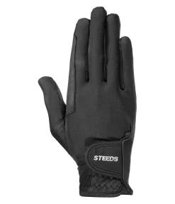 STEEDS Gants d'équitation d'été Orlando noir Discount