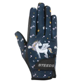STEEDS Gants d'équitation d'été enfant Unicorn navy Best