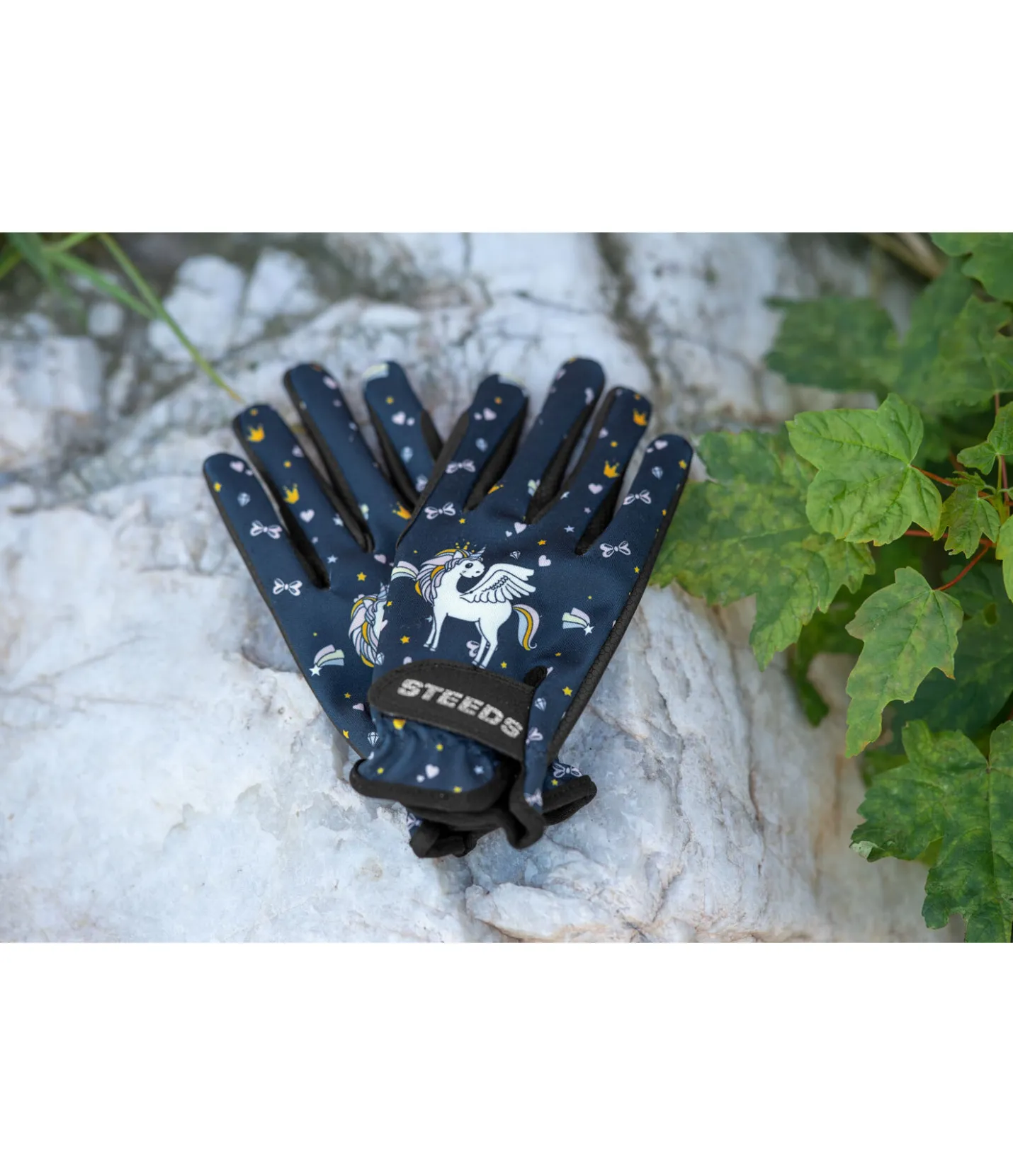 STEEDS Gants d'équitation d'été enfant Unicorn navy Best