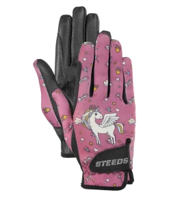 STEEDS Gants d'équitation d'été enfant Unicorn mauve Outlet