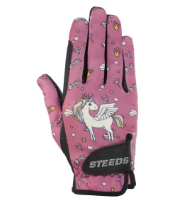 STEEDS Gants d'équitation d'été enfant Unicorn mauve Outlet