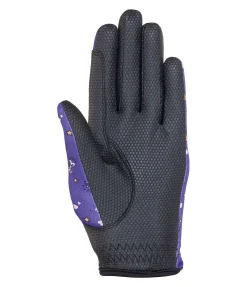 STEEDS Gants d'équitation d'été enfant Unicorn améthyste lumineuse New