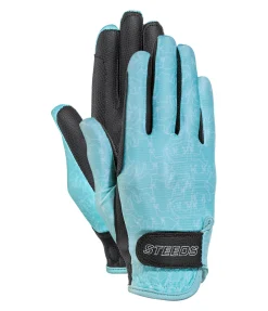 STEEDS Gants d'équitation enfant Horsy aqua