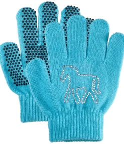 STEEDS Gants d'équitation enfant Magic Crystals turquoise Best