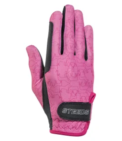 STEEDS Gants d'équitation enfant Horsy rose poudré Discount