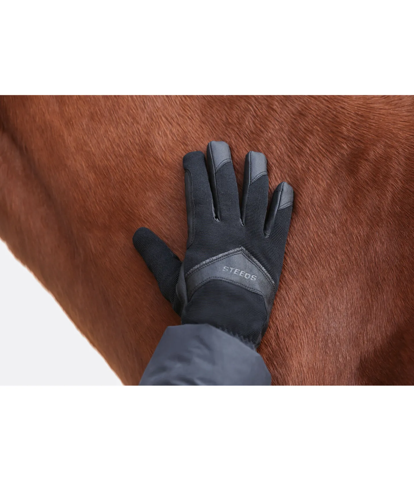 STEEDS Gants d'équitation hiver Glitterstripe noir Best