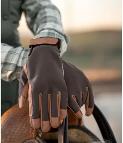 STONEDEEK Gants d'équitation toute saison Colbee chocolat noir Sale