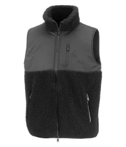 Felix Bühler Gilet bi-matière avec polaire Teddy homme Minnesota noir Clearance