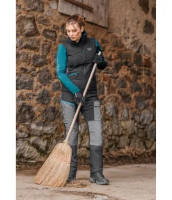 EQUESTRIAN WORK WEAR Gilet d'extérieur fonctionnel noir New