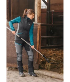 EQUESTRIAN WORK WEAR Gilet d'extérieur fonctionnel noir New
