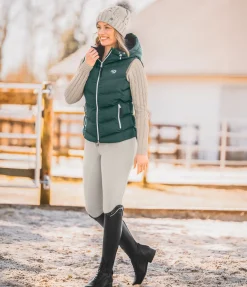 Felix Bühler Gilet d'équitation à capuche Lena thé vert Clearance