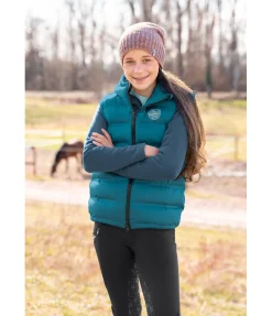 STEEDS Gilet d'équitation à capuche enfant Calla turquoise foncé Outlet