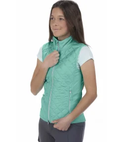 STEEDS Gilet d'équitation bi-matière enfant Mika II vert aqua Discount