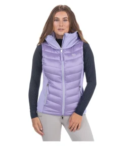 Felix Bühler Gilet d'équitation bi-matière à capuche Zoey lavande
