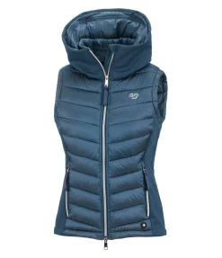 Felix Bühler Gilet d'équitation bi-matière à capuche Zoey pétrole Discount