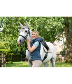 Felix Bühler Gilet d'équitation bi-matière à capuche Zoey pétrole Discount