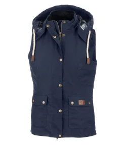 TWIN OAKS Gilet d'équitation en coton huilé Granada navy Online