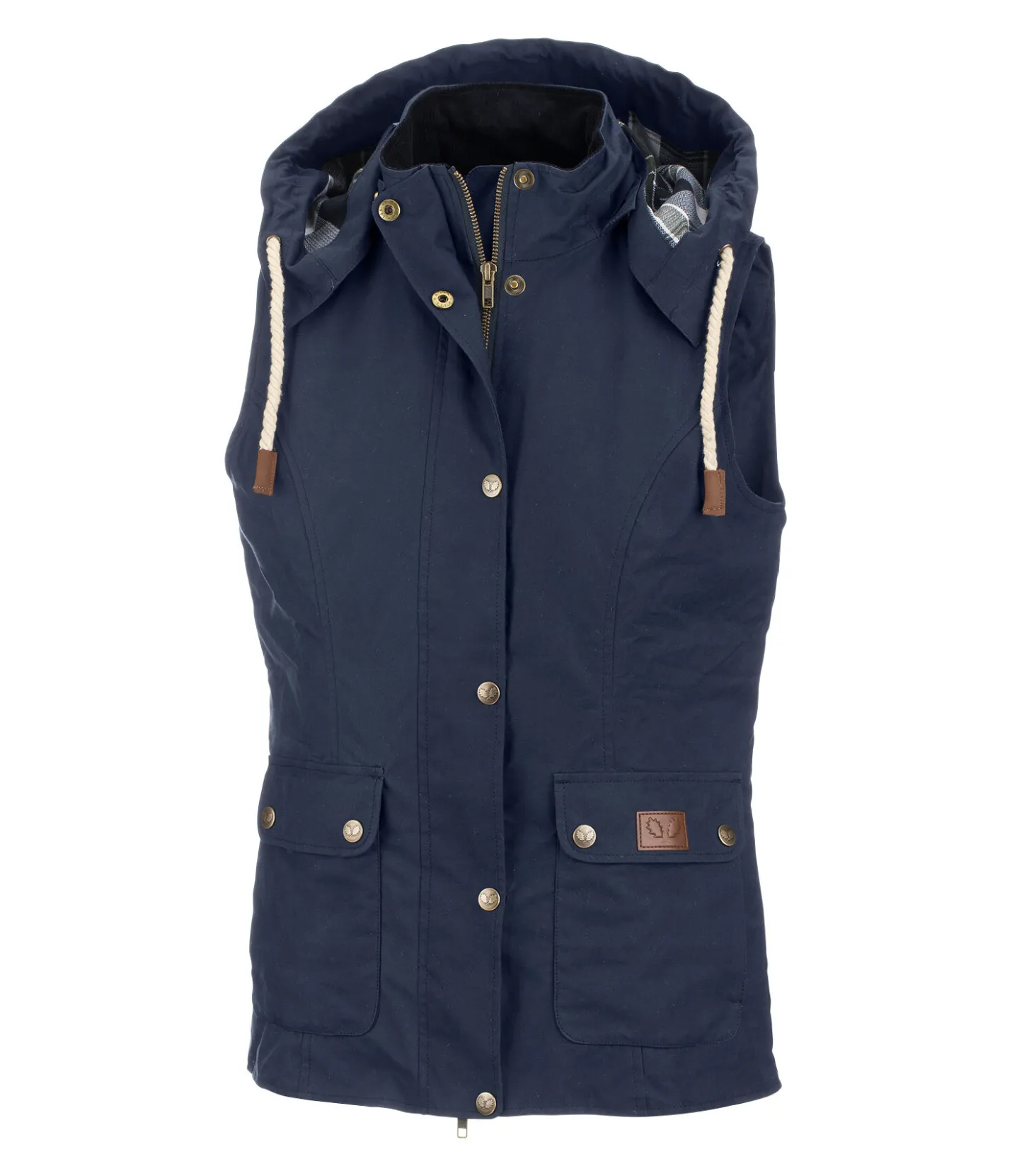 TWIN OAKS Gilet d'équitation en coton huilé Granada navy Online