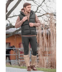 Felix Bühler Gilet d'équitation matelassé homme Omaha noir Discount