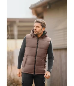 Felix Bühler Gilet d'équitation matelassé homme Omaha cannelle Sale