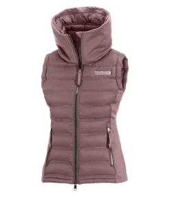 Felix Bühler Gilet d'équitation softshell bi-matière à capuche Jessy rose ancien New