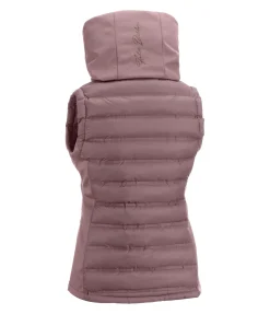 Felix Bühler Gilet d'équitation softshell bi-matière à capuche Jessy rose ancien New