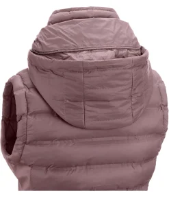 Felix Bühler Gilet d'équitation softshell bi-matière à capuche Jessy rose ancien New