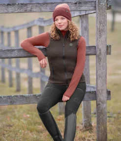 Felix Bühler Gilet d'équitation softshell Leia chocolat noir Sale