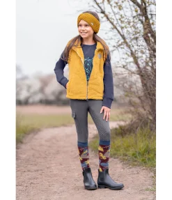 STEEDS Gilet en polaire Teddy Enfant Ylvie mangue dorée Outlet