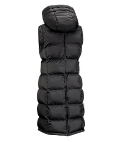 Felix Bühler Gilet long à capuche Clara noir Hot