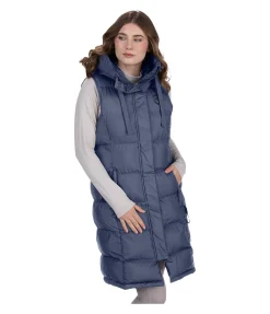 Felix Bühler Gilet long à capuche Clara ciel nuageux Outlet